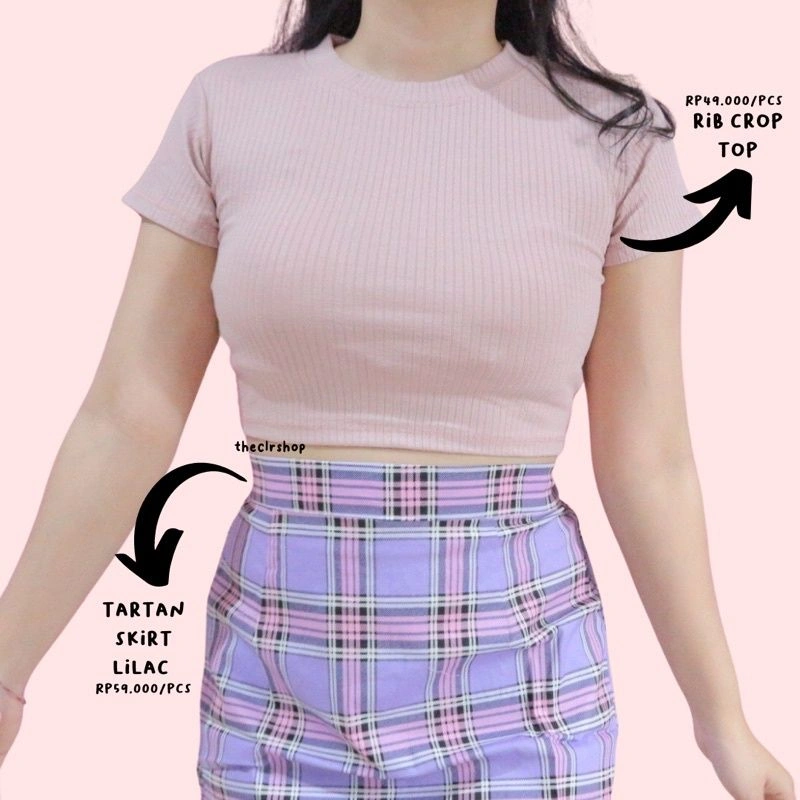 RIB CROP TOP (BASIC)